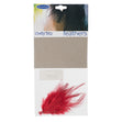 Tiger Tuft Feathers, Red- 10pc