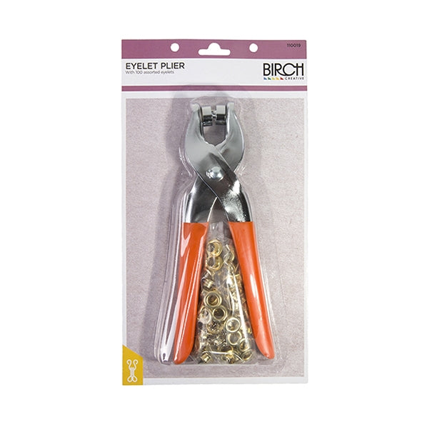 Birch Eyelet Pliers & 100 Eyelets Set- Large