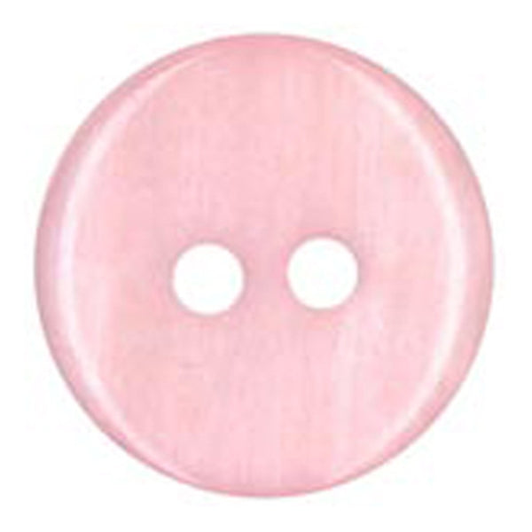 Sullivans Plastic Button, Pink- 11mm