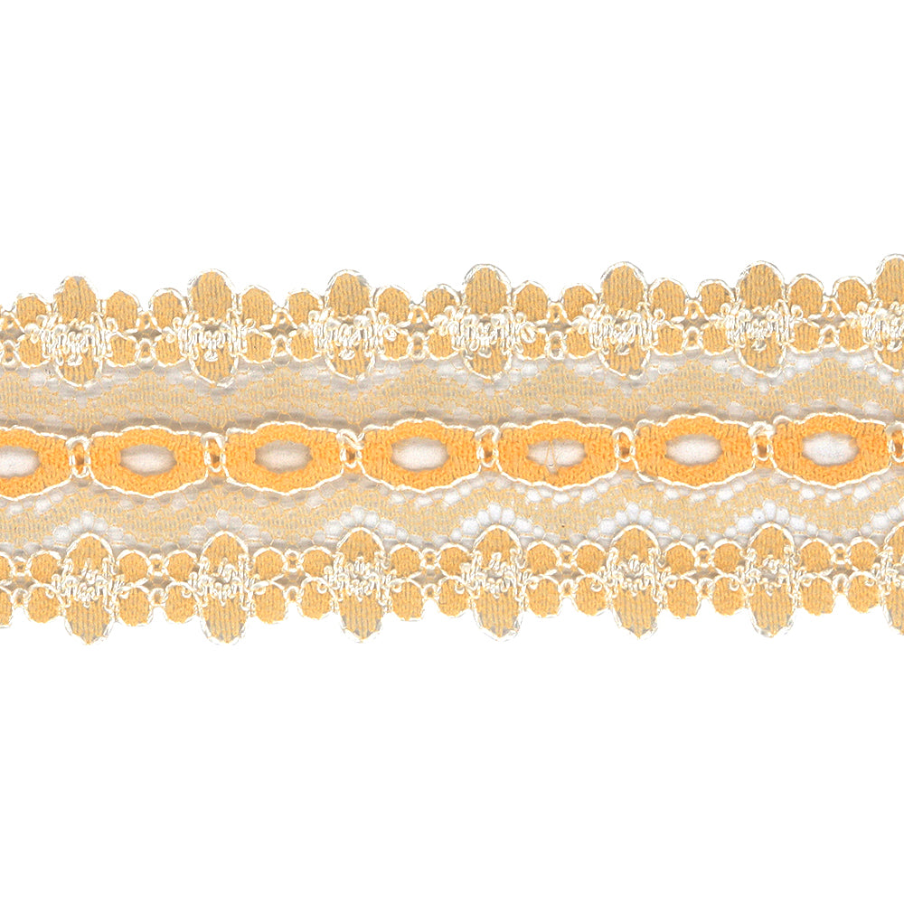 Sullivans Lace Eyelet, Peach- 35mm x 5m