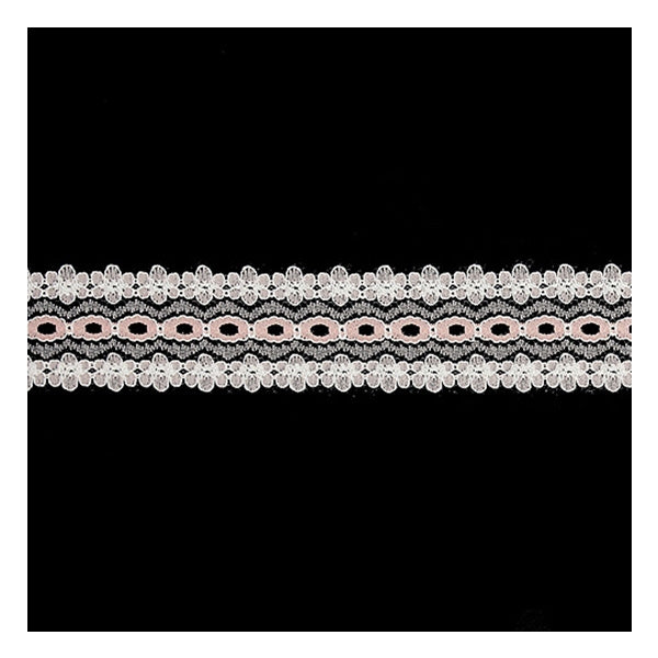 Sullivans Lace Eyelet, Dusty Pink- 35mm x 5m