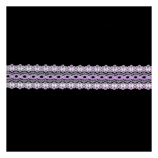 Sullivans Lace Eyelet, Lilac- 35mm x 5m