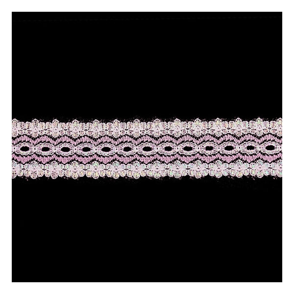 Sullivans Opal Lace Eyelet, Pink- 35mm x 5m