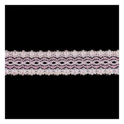 Sullivans Opal Lace Eyelet, Pink- 35mm x 5m