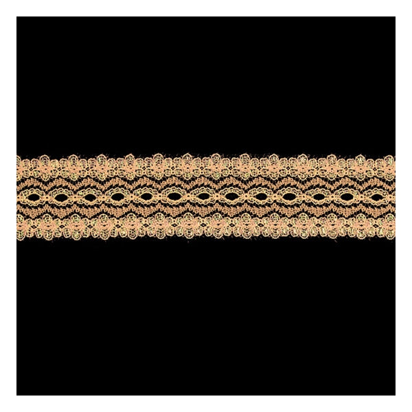 Sullivans Opal Lace Eyelet, Peach- 35mm x 5m