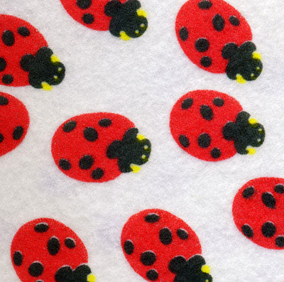 Sullivans Printed Felt Sheets, Lady Bugs