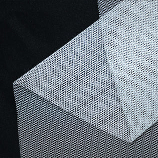 Tulle Fabric, White- Width 150cm