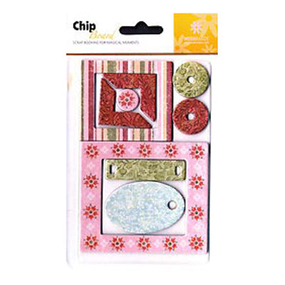 Scrapbook Chipboard Frame Assorted, Pink