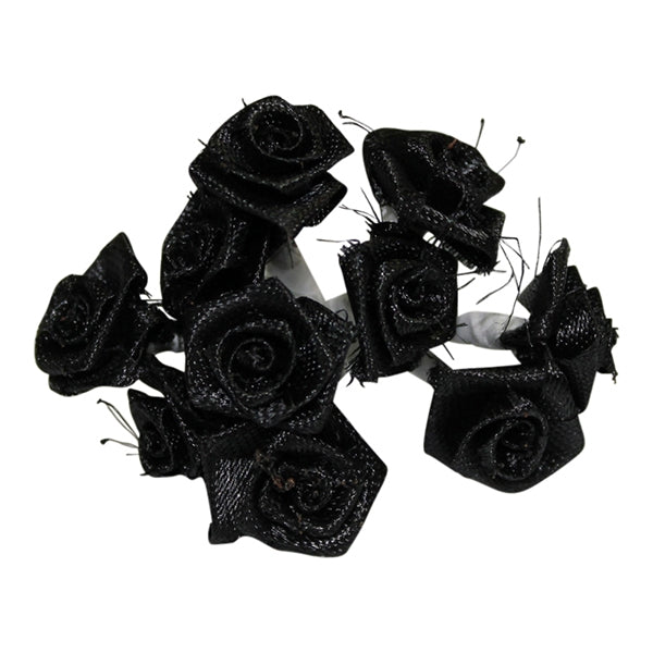 Craft Flower Single, Black- Small