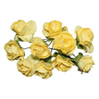 Craft Flower Rose, Yellow- Small