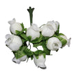 Craft Flower Amethyst, White- Medium