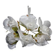 Craft Flower Beaded, White-Large