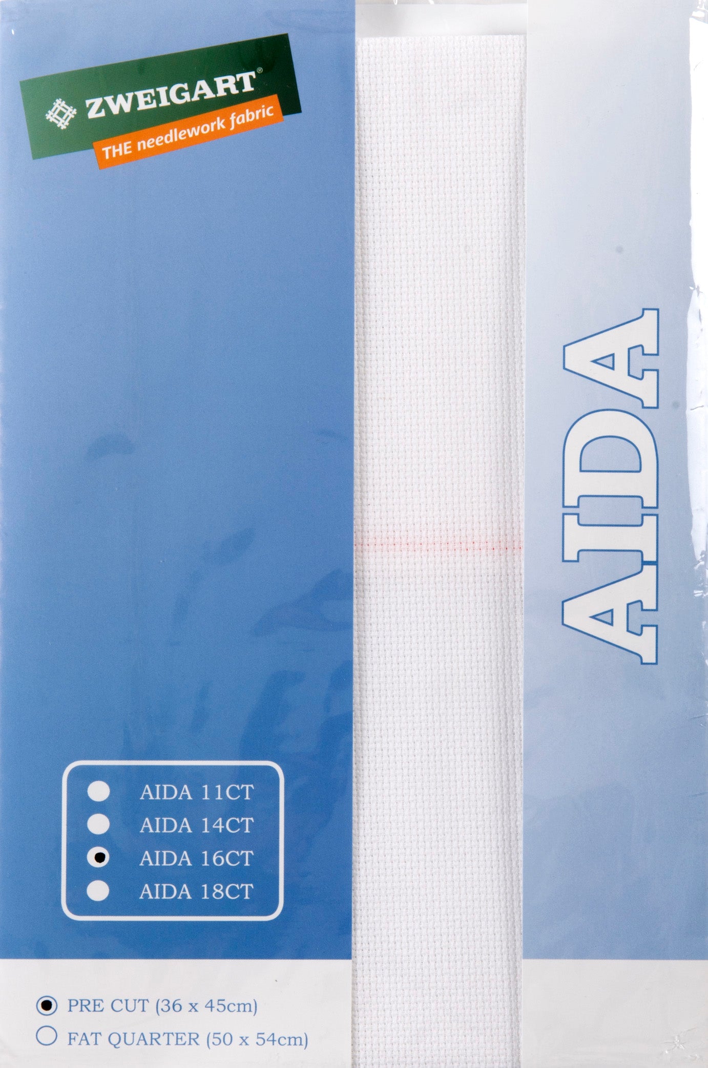 Zweigart Pre-Cut Aida Cloth 16ct, White