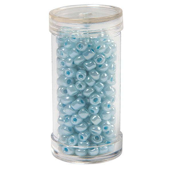 Sullivans Seed Beads, Pearl Blue- Size 6