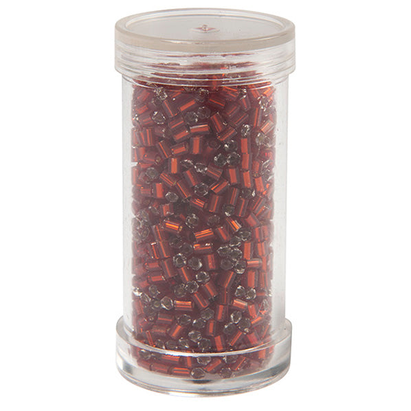 Sullivans Bugle Beads, Red- 2.5mm