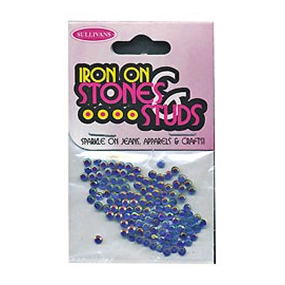 Sullivans Iron On Gems, 3mm Purple- 125pk