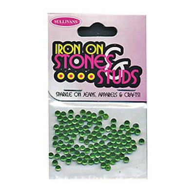 Sullivans Iron On Gems, 3mm Light Green- 125pk