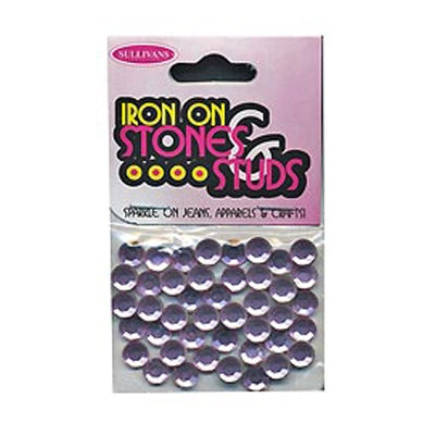 Sullivans Iron On Gems, 6mm Light Pink- 42pk