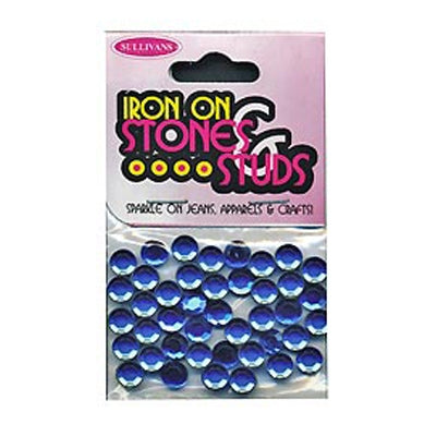 Sullivans Iron On Gems, 6mm Royal- 42pk