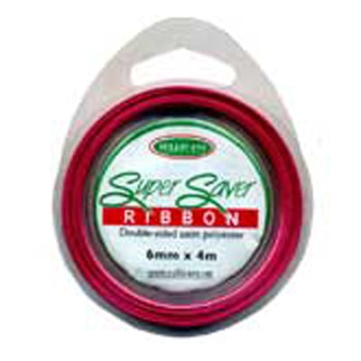 Sullivans Satin Ribbon, Fuchsia- 6mm