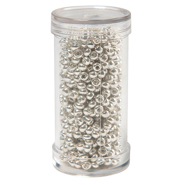 Sullivans Seed Beads, Silver- Size 8