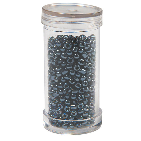 Sullivans Seed Beads, Gun Grey- Size 8