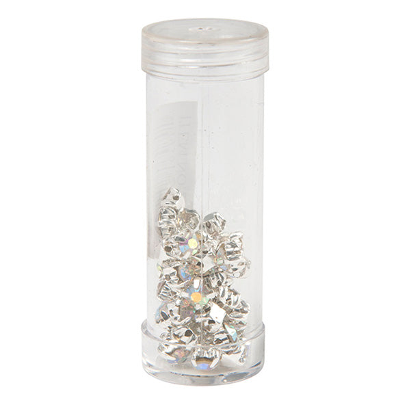 Sullivans Crystal Diamonte Beads, AB- 4x48mm