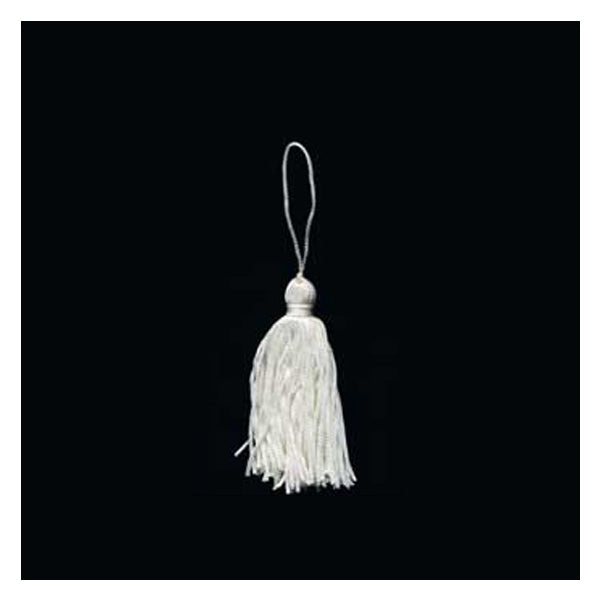 Sullivans Tassel Rayon Chainette, Cream- 75 mm