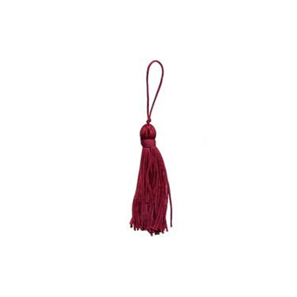 Sullivans Tassel Rayon Chainette, Claret- 75 mm