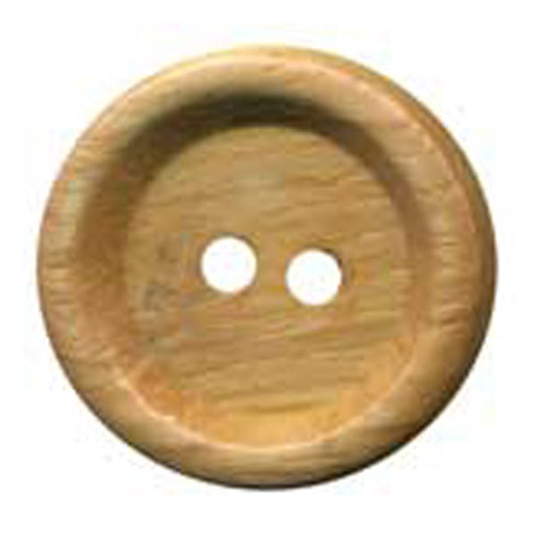 Sullivans Plastic Button, Wood- 18 mm