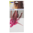 Tiger Tuft Feathers, Hot Pink- 10pc