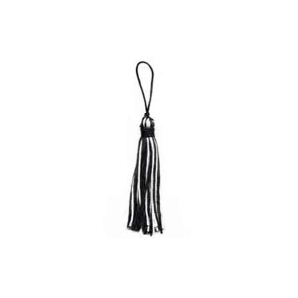 Sullivans Tassel Rayon Chainette, White- 50 mm