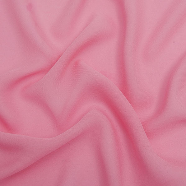 Silk Chiffon Fabric, Pink- Width 135cm – Lincraft