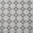 PVC Lace Runner, White Circles- Width 50cm