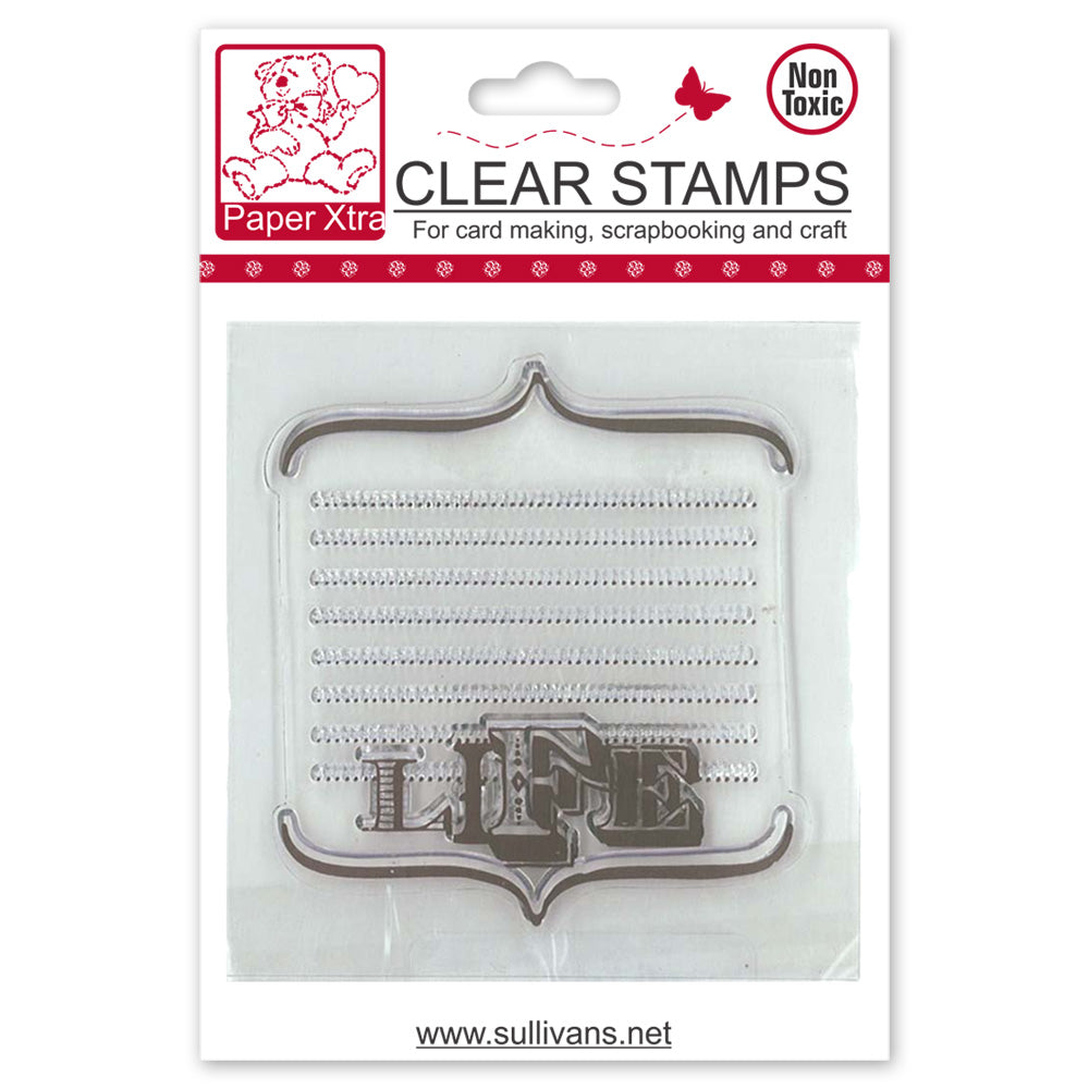 Sullivans Clear Stamp, Life- 8.5cm x 8.5cm