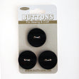 Sullivans Round Button 3pc, Black- 22mm