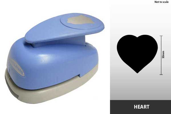 Sullivans Craft Punch, Heart Round- 50mm