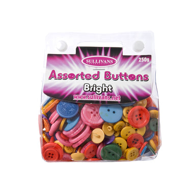 1 1/2 dia. Colorful Wooden Button Assortment