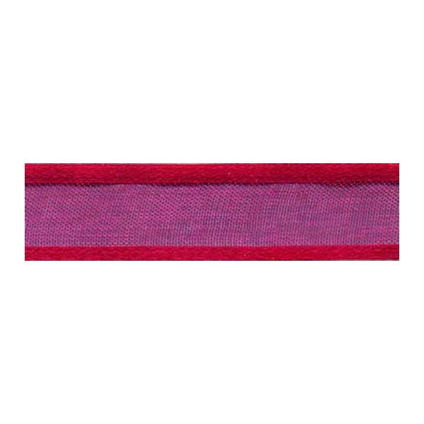 Sullivans Organza Satin Edge, Hot Pink- 12mm