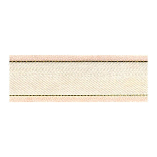 Sullivans Organza Ribbon Satin Edge, Cream- 25mm