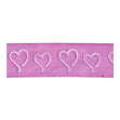 Sullivans Organza Ribbon, Curly Heart Pink- 15mm