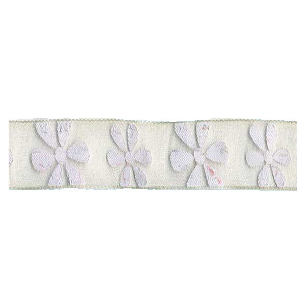 Sullivans Organza Ribbon, Daisy Cream- 15mm