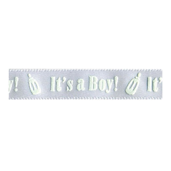 Sullivans Organza, It's A Boy Bottle Light Blue- 25mm