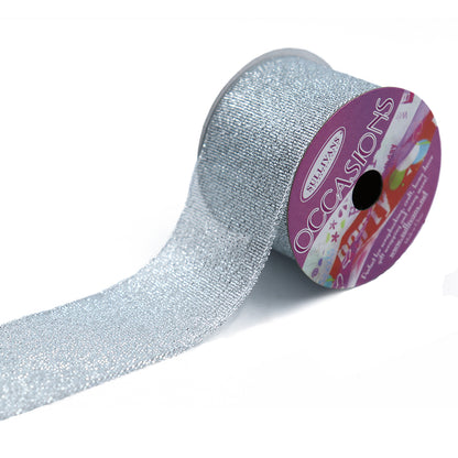 Sullivans Ribbon Organza with Satin Edge, White- 38mm