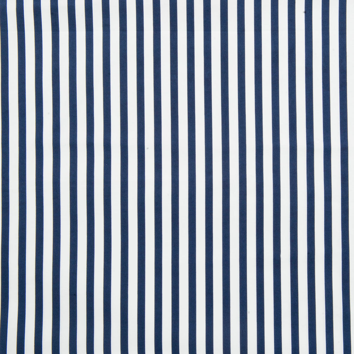 Stripemania Nautical Cotton Fabric, Navy & White- Width 114cm