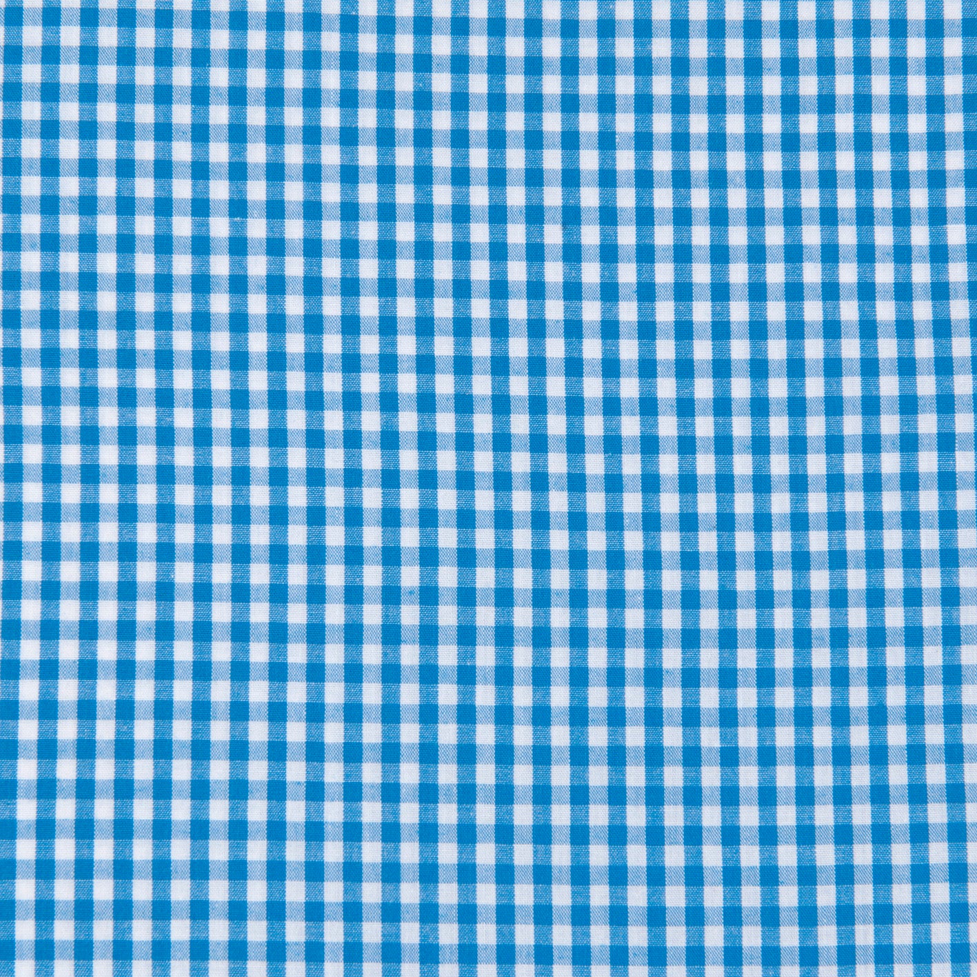 Poly Cotton Gingham 1/8in Fabric, Royal- Width 112cm