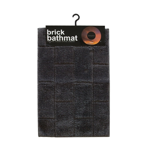 Atmosphere Bath Mat, Brick Grey- 50x80cm