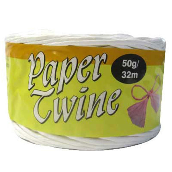 Sullivans Paper Twine, White- 32m