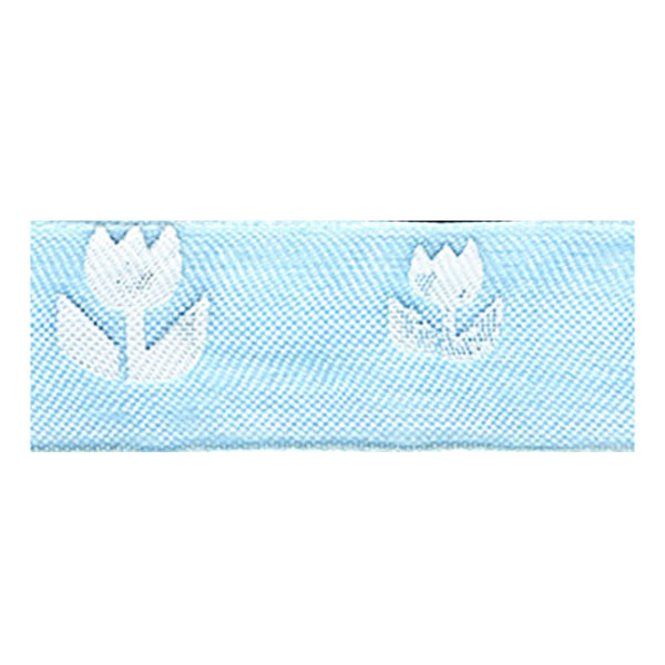 Sullivans Organza Ribbon, Tulips Light Blue- 15mm