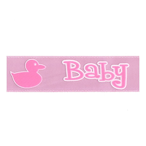 Sullivans Satin Ribbon, Baby Duck Light Pink- 25mm